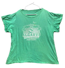 Load image into Gallery viewer, VTG Algarve Portugal Shirt Adult 2X 2XL Green Sail Boat Sailing Palm Tree Mens
