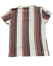 Load image into Gallery viewer, Hollister Shirt Adult Small Light Red Black Embroidered Striped Casual Mens
