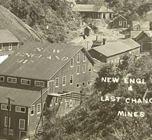 Load image into Gallery viewer, 1910 Real Photo Postcard New Engl ND Last Chance Mines Mining Town Mountain RPPC
