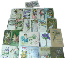 Load image into Gallery viewer, Vintage Embossed Postcards Birthday Easter Lot of 25

