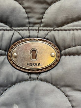Load image into Gallery viewer, Fossil Key-Per Purse Quilted Crossbody Bag Leather Buckle Strap
