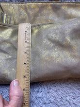 Load image into Gallery viewer, Olivia Riegel Purse Gold Shimmer Tassel Key Fob Luxury Wedding Formal Shoulder
