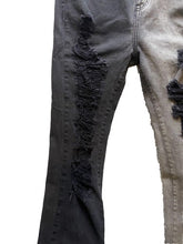 Load image into Gallery viewer, Blue Topic Jeans Juniors 11/12 Black Denim Distressed Grunge Streetwear Girls
