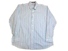Load image into Gallery viewer, Alan Flusser Shirt Adult Extra Large Button Up Long Sleeve Striped Cotton Mens
