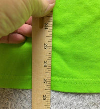 Load image into Gallery viewer, HUF Shirt Adult Medium Lime Green Essentials Box Logo Crewneck Classic NWT
