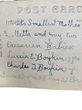 Load image into Gallery viewer, Real Photo Postcard Dolletta Dodd The World’s Smallest Mother Horse Buggy Midget
