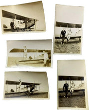 Load image into Gallery viewer, Lot of 5 Vintage Airplane Photos Photograph Mutt &amp; Jeff Aerial Acrobat Stunt
