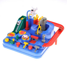 Load image into Gallery viewer, Race Track Vehicle Obstacle Course And Puzzle Playset For Kids
