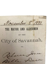 Load image into Gallery viewer, 1893 Savannah GA Arrest Warrant 5 Day Sentence Seal Antique Ephemera
