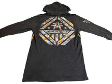Load image into Gallery viewer, American Fighter Shirt Adult Large Black Hooded Thermal Waffle Knit Training Men
