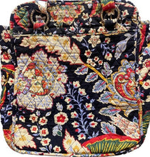 Load image into Gallery viewer, VERA BRADLEY Purse Tote Shoulder Bag Blue Floral Mature Quilted
