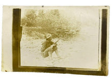 Load image into Gallery viewer, C. 1915 Man Hunting Real Photo Postcard RPPC Rifle Boots Hat
