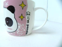 Load image into Gallery viewer, Hello I&#39;m Panda Mug Coffee Cup with Silicone Lid Pink - Gift Ideas
