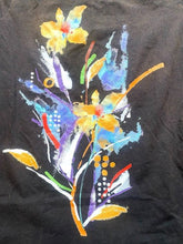 Load image into Gallery viewer, Katharina Marie Shirt Womens Large Long Sleeve Tunic Blouse Paint Art Flower
