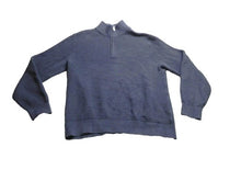Load image into Gallery viewer, GAP Sweater Adult Large Navy Blue 1/4 Zip Mock Neck Outerwear Pullover Mens
