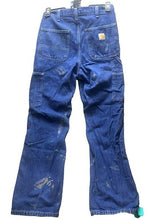 Load image into Gallery viewer, Carhartt Jeans Adult 30x30 Blue Denim Dungaree Fit Carpenter Workwear 382-83 Men
