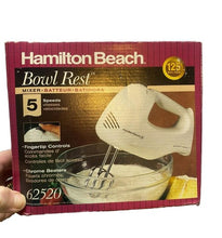 Load image into Gallery viewer, Hamilton Beach Mixer Handheld Bowl Rest 5 Speeds Finger Tip Controls 62520 NEW
