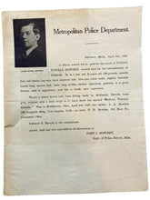 Load image into Gallery viewer, 1907 Wanted Poster Embezzlement Photo Antique Ephemera
