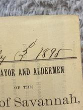 Load image into Gallery viewer, 1895 Arrest Warrant Disorderly Conduct Georgia County Jail Antique Ephemera
