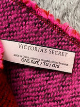 Load image into Gallery viewer, Victoria's Secret Blanket Throw Lap One Size Fringe Logo Lip Red Pink 54"x46"
