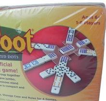 Load image into Gallery viewer, ChickenFoot Professional Size Double 9 color Jumbo Dot Dominoes University Games
