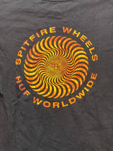 Load image into Gallery viewer, HUF x Spitfire Wheels Shirt Womens Small Black Skateboard Streetwear Classic
