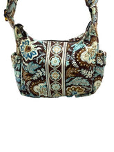 Load image into Gallery viewer, Vera Bradley Small Purse Teal Brown Quilted Paisley Shoulder Bag Handbag
