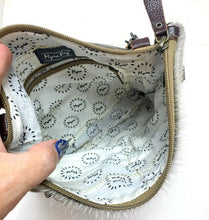 Load image into Gallery viewer, Myra Shoulder Bag Purse Crossbody Leather Strap Canvas Woven Western Boho
