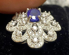 Load image into Gallery viewer, Lot of 4 Pendants Sapphire Emerald Ruby Citrine Gemstones Lab Created NEW
