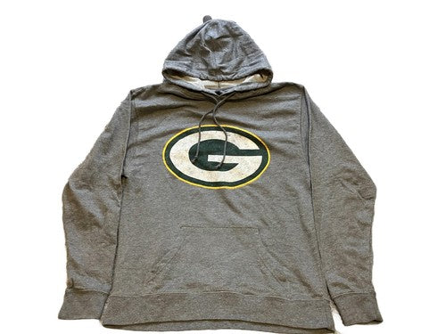 Green Bay Packers Sweatshirt Mens Extra Large Gray Hoodie NFL Football Pullover