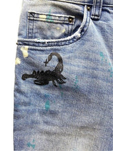 Load image into Gallery viewer, Broken Promises Jeans Womens 30x33 Denim Bad Habits Splatter Ultra Slim Stretch
