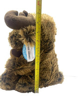 Load image into Gallery viewer, Giftable World Moose with Baby Stuffed Animal Toy Plush Brown
