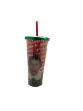 Load image into Gallery viewer, Elf Tumbler 20oz Insulated Cup with Straw 21627 Santa Movie NEW Spoontiques

