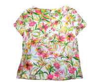 Load image into Gallery viewer, J Crew Shirt Womens Small Allover Print Floral Tropical Keyhole Blouse Ladies
