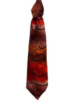 Load image into Gallery viewer, Jerry J. Garcia Tie Abstract Red Orange Ombre Thistle Ghost Limited Edition
