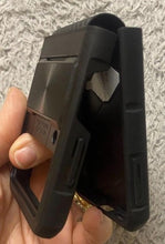 Load image into Gallery viewer, Galaxy Samsung Z Flip 3 Phone Case Black Slide Cover Ring Stand NEW
