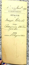 Load image into Gallery viewer, 1894 Chatham County Arrest Warrant Receiving Stolen Goods Antique Ephemera
