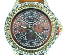 Load image into Gallery viewer, Techno King Watch Mens Brown Silicone Band Fashion Dressy Party Hip Hop NEW
