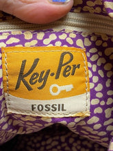 Load image into Gallery viewer, Fossil Key-Per Purse Quilted Crossbody Bag Leather Buckle Strap

