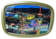 Load image into Gallery viewer, Vintage Las Vegas Souvenir Tray 15" x 10" Trinket Serving Metal
