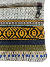 Load image into Gallery viewer, Myra Shoulder Bag Purse Crossbody Leather Strap Canvas Woven Western Boho
