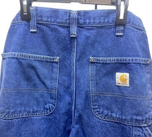 Load image into Gallery viewer, Carhartt Jeans Mens 30x30 Blue Denim Dungaree Fit Carpenter Workwear
