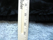 Load image into Gallery viewer, Chico's Vest Womens 2 Black Open Front Faux Fur Sweater Outerwear Ladies
