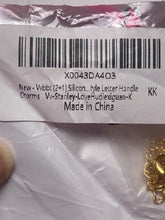 Load image into Gallery viewer, Stanley Straw Topper Initial K Charms Butterfly Cover Silicone Pink NEW
