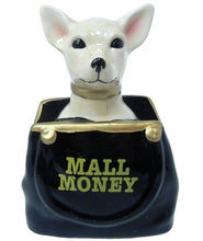 Load image into Gallery viewer, Chihuahua Coin Bank Ceramic Porcelain Purse Piggy Bank Savings NEW
