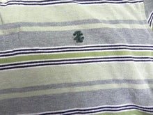 Load image into Gallery viewer, IZOD Shirt Womens Small Green Gray Striped Preppy Rugby Golf Polo Sporty Ladies
