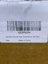 Load image into Gallery viewer, Hair Extensions 16 Pack Clip-in Colorful Braids Bows Ties Party Sleepover NEW
