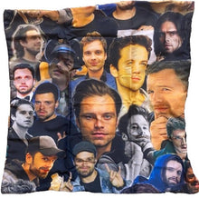Load image into Gallery viewer, Sebastian Stan Pillow Case Cover 8" Photo Marvel Avengers Bucky Barnes NEW
