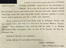 Load image into Gallery viewer, 1907 Wanted Poster Embezzlement Photo Antique Ephemera
