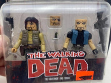 Load image into Gallery viewer, Diamond Select MiniMates The Walking Dead The Governor and Bruce Figure Lot of 2
